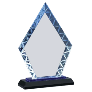 Diamond Accent Glass on Blue & Black Base