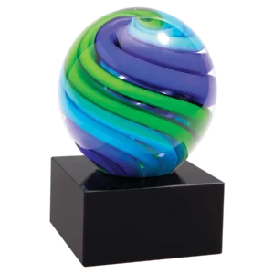 5" Two-Tone Sphere (Blue/Green)
