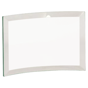 Beveled Jade Glass Crescent