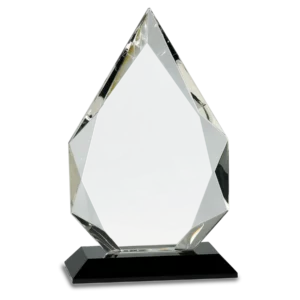 Diamond Crystal on Black Pedestal Base