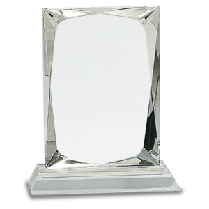 Crystal Rectangle on Clear Base