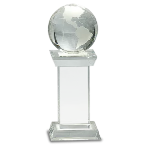 Crystal Globe on Clear Tower