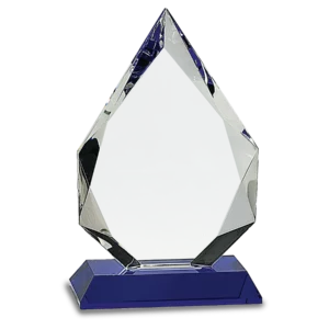 Diamond Crystal on Blue Pedestal Base