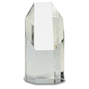 Clear Crystal Octagon Tower