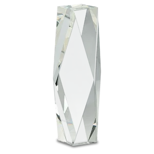 Clear Crystal Facet Tower
