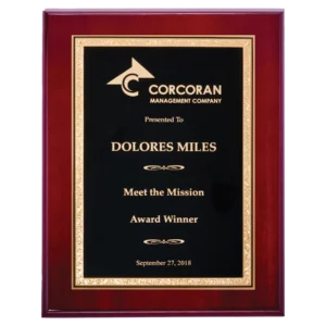 Rosewood High Gloss Plaque