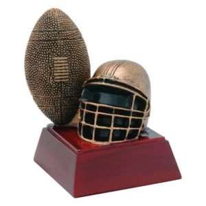 Football and Helmet